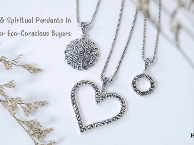 Sustainable & Spiritual Pendants in Marcasite for Eco-Conscious Buyers