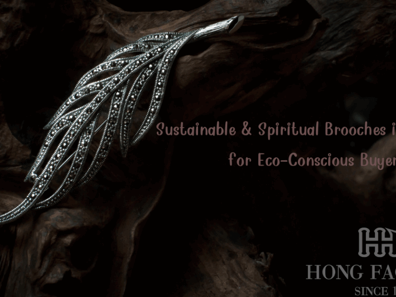 Sustainable & Spiritual Brooches in Marcasite for Eco-Conscious Buyers