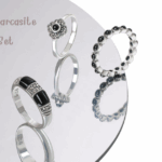 Garnet and Marcasite Jewelry Set