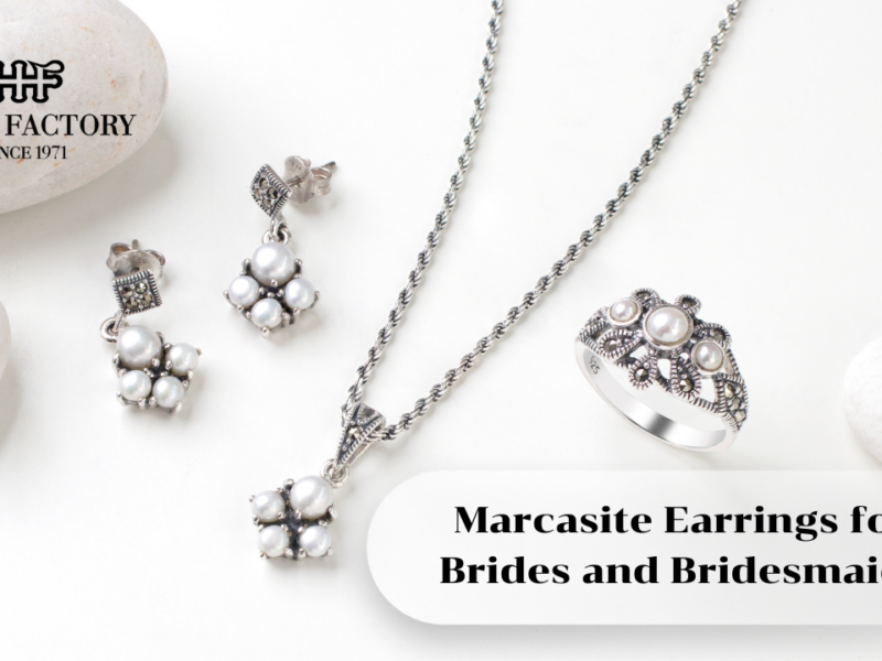 Marcasite Earrings for Brides and Bridesmaids