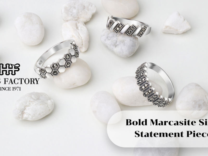 Bold Marcasite Silver Statement Pieces