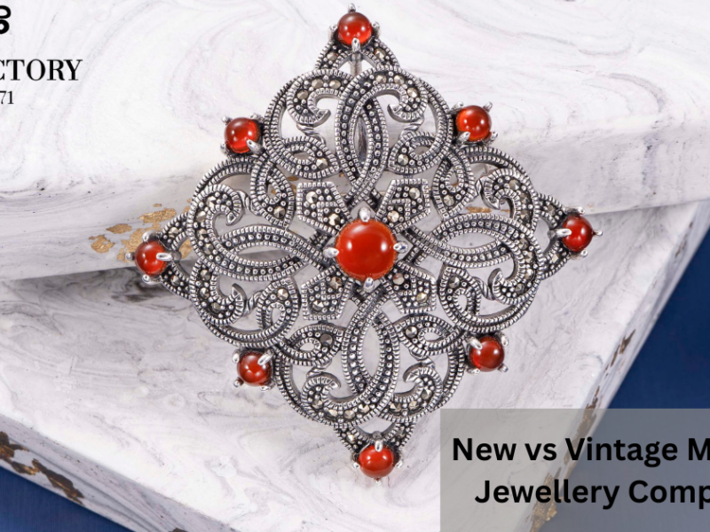 New vs Vintage Marcasite Jewellery  Comparison